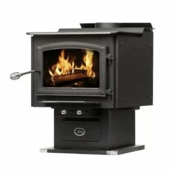 Ashley Extra Large Wood Burning Stove With Blower - Heats Up To 3200 Square Feet -BBQDIRECT Sales aw3200e p leftangle