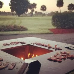 Hancock Grills Sterling 40 Wood And Charcoal Grill/Griddle -BBQDIRECT Sales bacon