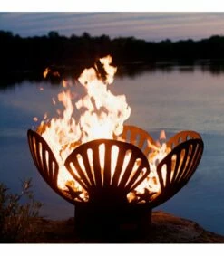 Fire Pit Art 42-Inch Wood Fire Pit - Barefoot Beach