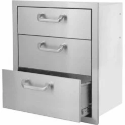 BBQ Direct Outdoor 2-piece Kitchen Set With 32-Inch Double Access Doors And 16-Inch Triple Access Drawer -BBQDIRECT Sales bbq 260 drw3 thumb 2