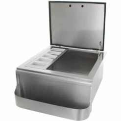 BBQ Direct Outdoor Kitchen 4-Piece Set With Roll-Out Double Trash/Recycling Bin -BBQDIRECT Sales bbq 260 si thumb 1