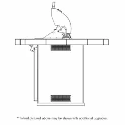 Bull BBQ Island -BBQDIRECT Sales bbq island dims right