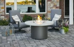 The Outdoor Greatroom Beacon Chat Height Gas Fire Pit Table - BC-20