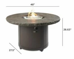 The Outdoor Greatroom Beacon Chat Height Gas Fire Pit Table - BC-20 -BBQDIRECT Sales beacon noche 7
