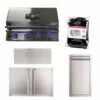 Buck Grill 32" Grill Package With Cover, Access Doors, Trash Bin And Island Vents -BBQDIRECT Sales bg 4b pkg 5 1