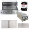 Buck Grill 40" Grill Package With Side Burner, Cover, Access Doors And Island Vents -BBQDIRECT Sales bg 5b pkg 1 b