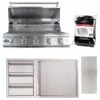 Buck Grill 40" Grill Package With Cover, Door/3-Drawer Combo And Island Vents -BBQDIRECT Sales bg 5b pkg 4