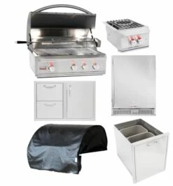 Blaze Professional 6-Piece 34-Inch Gas Outdoor Kitchen Package