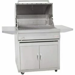 Blaze 32-Inch Freestanding Stainless Steel Charcoal Grill With Adjustable Charcoal Tray - BLZ-4-CHAR / PP-4-CART-SC