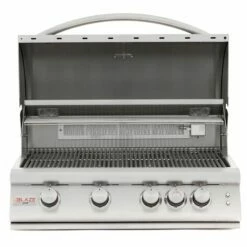 Blaze LTE Marine Grade 32-Inch 4-Burner Built-In Gas Grill With Rear Infrared Burner & Grill Lights - BLZ-4LTE2MG -BBQDIRECT Sales blz 4lte2mg 1