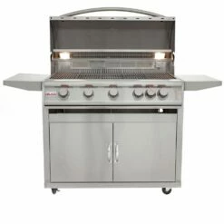 Blaze LTE 40-Inch 5-Burner Freestanding Gas Grill With Rear Infrared Burner & Grill Lights - BLZ-5LTE2 / PP-5-CART-SC