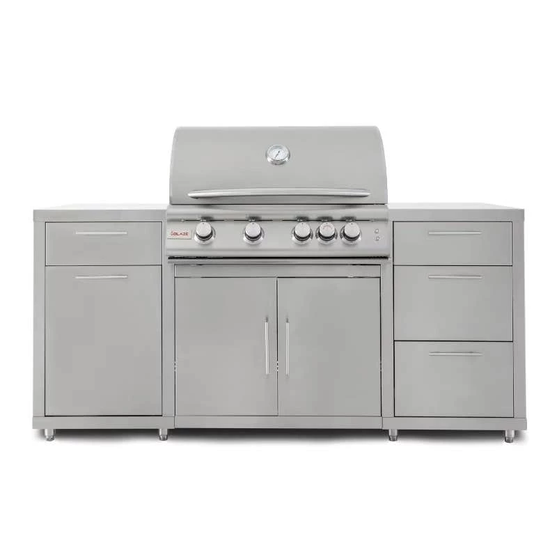 Blaze 6-FT Grill Island With 4-Burner Gas Grill - BLZ-SS-ISLAND/BLZ-4LTE2 2 Blaze 6-FT Grill Island With 4-Burner Gas Grill - BLZ-SS-ISLAND/BLZ-4LTE2