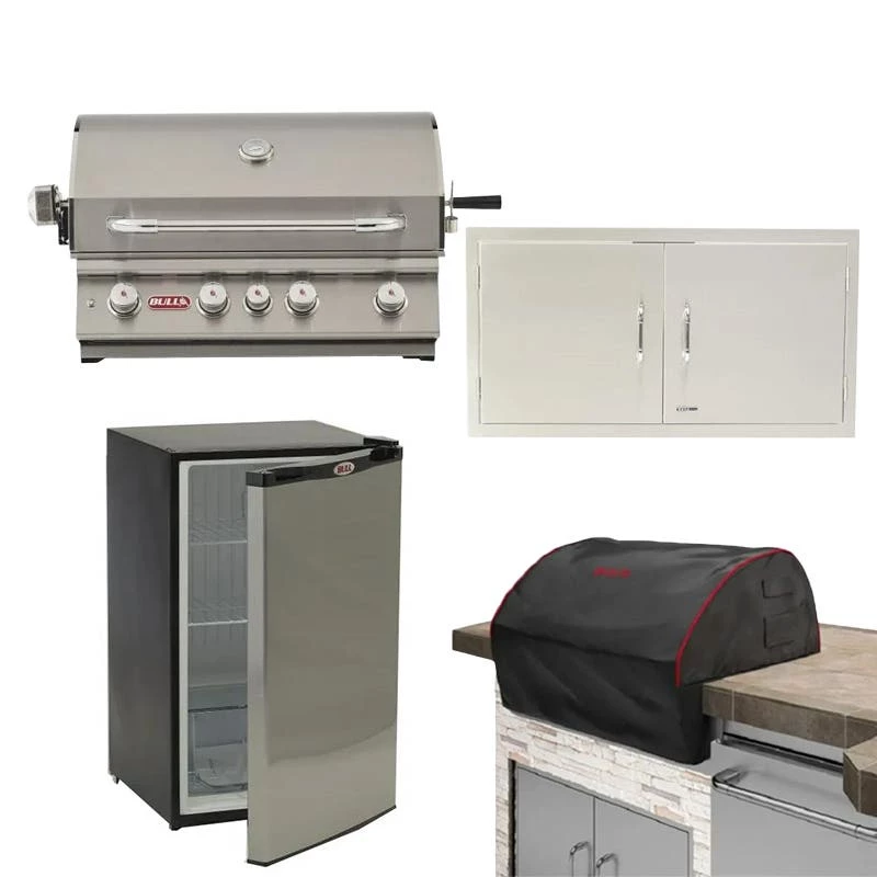 Bull 3-Piece Brahma Grill Outdoor Kitchen Package W/ Optional Refrigerator 4 Bull 3-Piece Brahma Grill Outdoor Kitchen Package W/ Optional Refrigerator - Image 2