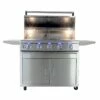 Buck Grill 5-Burner 40" Gas Grill With Portable Cart -BBQDIRECT Sales buck grill 5b freestanding