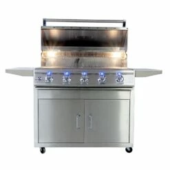 Buck Grill 5-Burner 40" Gas Grill With Portable Cart