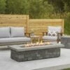 Real Flame Sedona Large Rectangular Propane Fire Pit With Natural Gas Conversion Kit- Gray - C11812LP-GRY 2 Real Flame Sedona Large Rectangular Propane Fire Pit With Natural Gas Conversion Kit- Gray - C11812LP-GRY -BBQDIRECT Sales c11813lp gry lifestyle