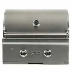 Coyote C-Series 28-Inch 2 Burner Built-In Gas Grill - C1C28 -BBQDIRECT Sales c128 lid closed 2