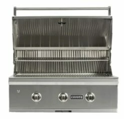 Coyote C-Series 34-Inch 3 Burner Built-In Gas Grill - C2C34 -BBQDIRECT Sales c1c34 open 1