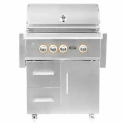 Coyote S-Series 30-Inch 3 Burner Freestanding Gas Grill With Rapidsear Infrared Burner & Rotisserie - C2SL30-FS -BBQDIRECT Sales c2sl30ng fs 1