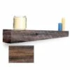 Lexington Hearth Cabin Pine Maduro 6â Fireplace Non-Combustible Mantel - CP-6-LH-MD -BBQDIRECT Sales cabinpine maduro left
