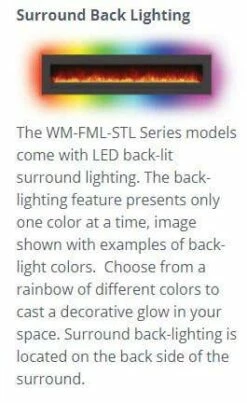 Amantii - Linear Electric Fireplace Series - WM-FML-48-5523-STL -BBQDIRECT Sales capture 9 7
