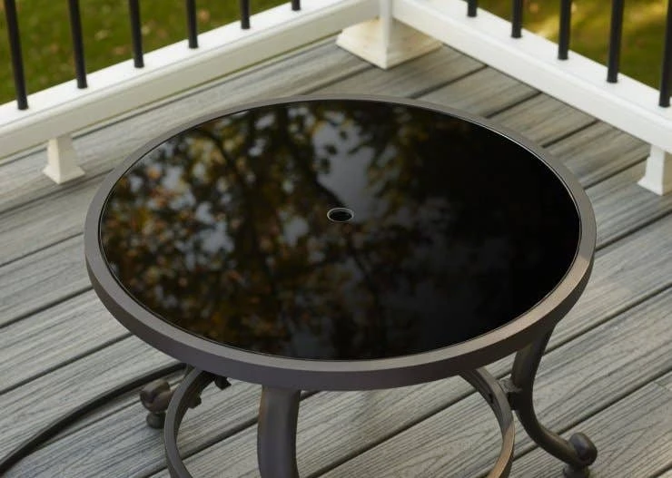 The Outdoor GreatRoom Company 20" Round Black Glass Burner Cover 3 The Outdoor GreatRoom Company 20" Round Black Glass Burner Cover