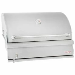 Blaze 32-Inch Freestanding Stainless Steel Charcoal Grill With Adjustable Charcoal Tray - BLZ-4-CHAR / PP-4-CART-SC -BBQDIRECT Sales charcoal lid closed 1