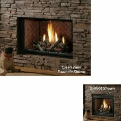 Kingsman Gas Direct Vent Fireplace - HBZDV4736 -BBQDIRECT Sales clean view kit example