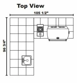 Lion Grill Island- Commercial Q -BBQDIRECT Sales commercial q top view
