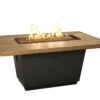 American Fyre Designs Cosmopolitan 54-Inch Reclaimed Wood Rectangular Firetable -BBQDIRECT Sales cosmo rectangle wood firetable
