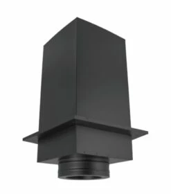 Duravent Cathedral Ceiling With Single Wall Black Pipe Wood Stove Chimney Kit - CCSBKIT -BBQDIRECT Sales cs24