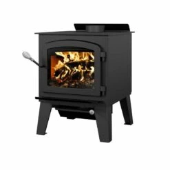 Drolet Extra Large Wood Burning Stove - Heats Up To 2300 Square Feet -BBQDIRECT Sales db03033 austral iii right