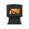Drolet Escape 1800 - Brushed Nickel Door Large Wood Burning Stove - Heats Up To 2100 Square Feet -BBQDIRECT Sales db03111 3 1