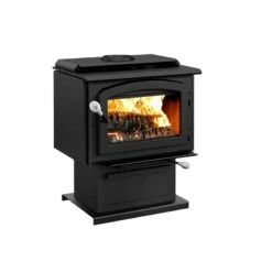 Drolet Escape Medium Wood Burning Stove - Heats Up To 1500 Square Feet -BBQDIRECT Sales db03135 escape 1500 left