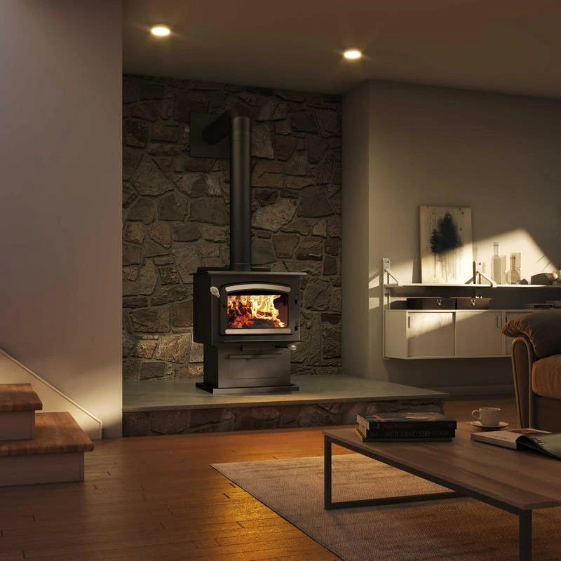 Drolet Heritage Large Wood Burning Stove With Blower - Heats Up To 2100 Square Feet 9 Drolet Heritage Large Wood Burning Stove With Blower - Heats Up To 2100 Square Feet - Image 7