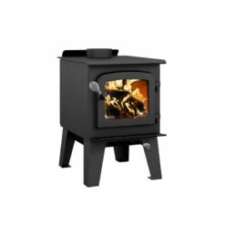 Drolet Spark Small Wood Burning Stove - Heats Up To 1200 Square Feet -BBQDIRECT Sales db03401 spark ii left