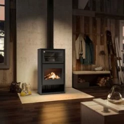 Drolet Atlas Medium Wood Burning Cook Stove - DB04810 -BBQDIRECT Sales db04810 atlas h 1