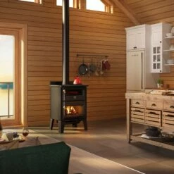 Drolet Bistro Medium Wood Burning Cook Stove - DB04815 -BBQDIRECT Sales db04815 bistro h 1