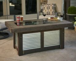 The Outdoor Greatroom Denali Brew Linear Gas Fire Pit Table - DENBR-1242 12 The Outdoor Greatroom Denali Brew Linear Gas Fire Pit Table - DENBR-1242 -BBQDIRECT Sales denali brew glass cover