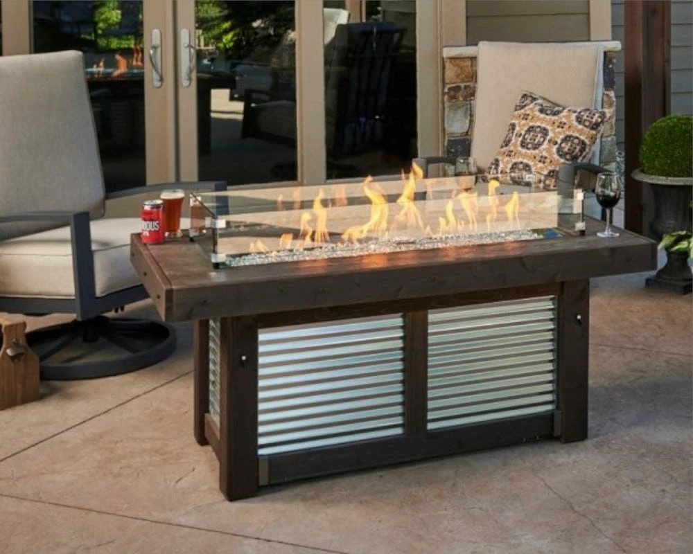The Outdoor Greatroom Denali Brew Linear Gas Fire Pit Table - DENBR-1242 3 The Outdoor Greatroom Denali Brew Linear Gas Fire Pit Table - DENBR-1242