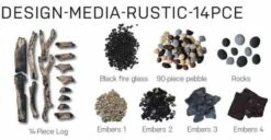 Amantii - BI-DEEP-XT Electric Fireplace Series - BI-60-DEEP-XT -BBQDIRECT Sales design media rustic 14 pc 37 1 1