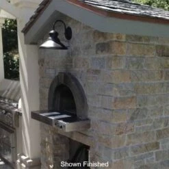 HPC Di Napoli Series Dual Fuel Wood & Gas Built-In Pizza Oven - FDP-DiNapoli -BBQDIRECT Sales di napoli dims lifestyle finished 2