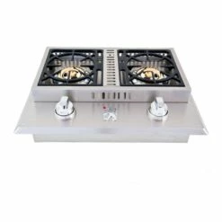 Lion 7-Piece Outdoor Kitchen Package With L90000 Built-In Grill - L90000 Package 1 -BBQDIRECT Sales double side burner 1