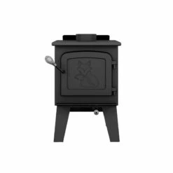 Drolet Fox Small Wood Burning Stove - Heats Up To 1200 Square Feet