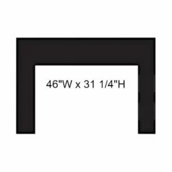 Empire Large Innsbrook Gas Direct Vent Insert - 34" -BBQDIRECT Sales ds2896bl 2