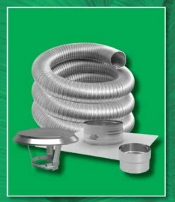 DuraFlex Basic 4" Kit W/ Increaser Tee With Clean-Out Tee Cap - 20' - 4DF304-20K / 4PVP-T31