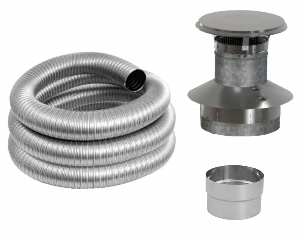 Duravent 6-Inch Zero-Clearance Chimney Liner Kit - 6DFPRO-25KFB 3 Duravent 6-Inch Zero-Clearance Chimney Liner Kit - 6DFPRO-25KFB