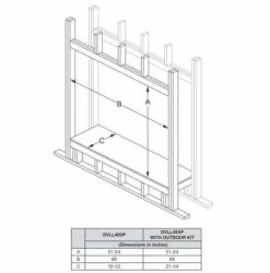 Empire 48" Boulevard Direct Vent See-Through Linear Gas Fireplace - DVLL48SP90 -BBQDIRECT Sales dvl 48