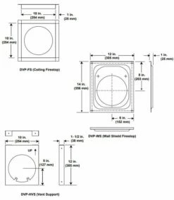 Majestic DVP 5" X 8" Direct-Vent Pipe Components 11 Majestic DVP 5" X 8" Direct-Vent Pipe Components -BBQDIRECT Sales dvp firestops