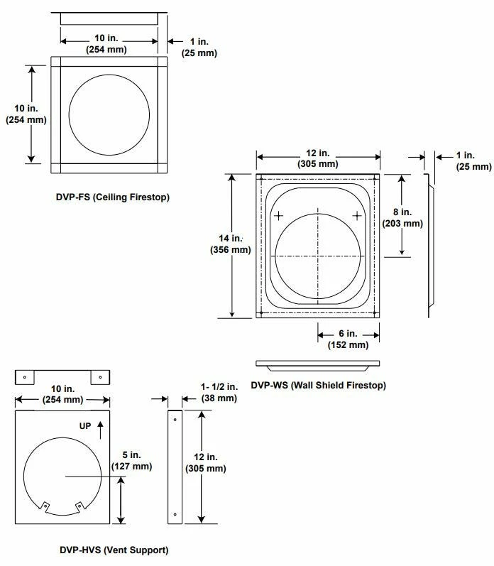 Majestic DVP 5" X 8" Direct-Vent Pipe Components 5 Majestic DVP 5" X 8" Direct-Vent Pipe Components - Image 3